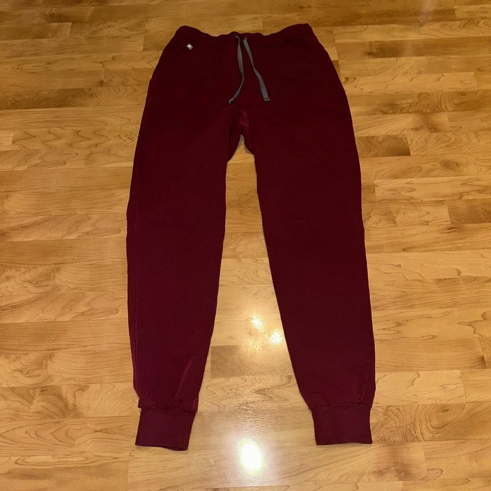 FIGS MXXSW2004T Men's Tansen Jogger‎ Scrub Pants Large tall burgundy PO 1645